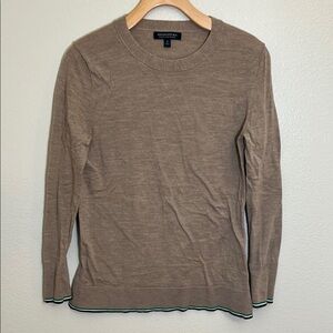 Banana Republic Wool Tan Crewneck Sweater